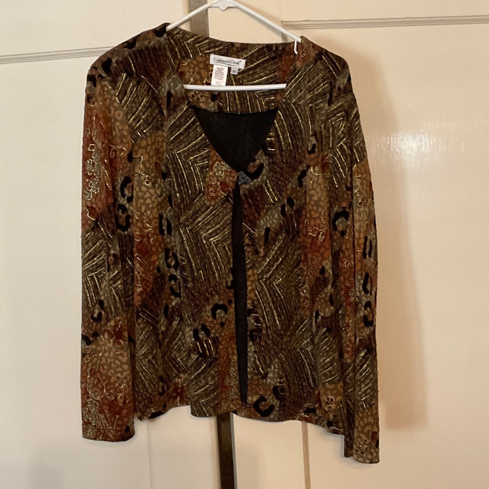 Coldwater Creek , size XL, Multicolor Travelers Jacket